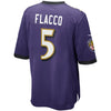 Image of Joe Flacco Baltimore Ravens Game Jersey - Purple 2018/2019