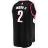 Image of Wade Baldwin IV Portland Trail Blazers Branded Fast Break Team Color Player Jersey Black - Icon Edition