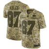 Image of Travis Kelce Kansas City Chiefs Salute to Service Limited Jersey Camo