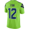 Image of 12s Seattle Seahawks Vapor Untouchable Color Rush Limited Player Jersey - Neon Green 2018/2019