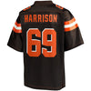 Image of Desmond Harrison Cleveland Browns Pro Line Player Jersey – Brown 2018/2019