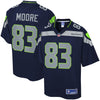 Image of David Moore Seattle Seahawks Pro Line Team Color Player Jersey – College Navy 2018/2019