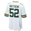 Image of Clay Matthews Green Bay Packers Game Jersey - White