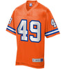 Image of Men's NFL Pro Line Denver Broncos Dennis Smith Retired Player Jersey Orange