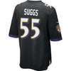 Image of Terrell Suggs Baltimore Ravens Game Jersey - Black 2018/2019