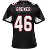 Image of Aaron Brewer Arizona Cardinals Pro Line Women's Player Jersey – Black 2018/2019