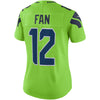 Image of 12s Seattle Seahawks Women's Vapor Untouchable Color Rush Limited Player Jersey - Neon Green 2018/2019