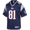 Image of Randy Moss New England Patriots Pro Line Retired Player Jersey – Navy 2018/2019