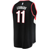 Image of Meyers Leonard Portland Trail Blazers Branded Fast Break Team Color Player Jersey Black - Icon Edition