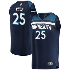 Derrick Rose Minnesota Timberwolves Branded Fast Break Player Jersey - Icon Edition - Navy