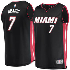 Goran Dragic Miami Heat Branded Fast Break Jersey Black - Icon Edition