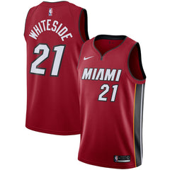 Hassan Whiteside Miami Heat Swingman Jersey - Statement Edition – Red