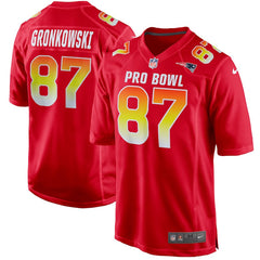 Rob Gronkowski AFC Red 2018 Pro Bowl Game Jersey 2019