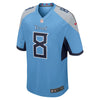 Image of Marcus Mariota Tennessee Titans New Game Jersey – Light Blue 2018/2019