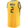 Image of Joe Ingles Utah Jazz Branded Fast Break Player Jersey Gold - Statement Edition