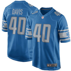 Jarrad Davis Detroit Lions Game Jersey - Blue