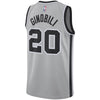 Image of Manu Ginobili San Antonio Spurs Swingman Jersey - Statement Edition – Gray