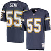 Image of Junior Seau San Diego Chargers Mitchell & Ness Replica Retired Player Jersey - Navy