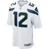 Image of 12s Seattle Seahawks Game Jersey - White 2018/2019