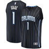 Image of Jonathan Isaac Orlando Magic Branded Fast Break Player Jersey - Statement Edition - Black