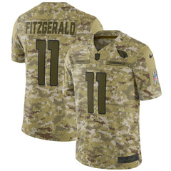 Larry Fitzgerald Arizona Cardinals Salute to Service Limited Jersey – Camo 2018/2019