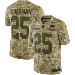 Richard Sherman San Francisco 49ers Salute to Service Limited Jersey – Camo 2018/2019