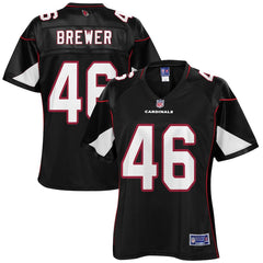 Aaron Brewer Arizona Cardinals Pro Line Women's Player Jersey – Black 2018/2019