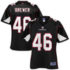 Image of Aaron Brewer Arizona Cardinals Pro Line Women's Player Jersey – Black 2018/2019