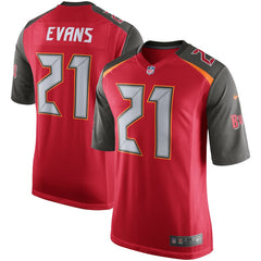 Justin Evans Tampa Bay Buccaneers Player Game Jersey – Red 2018/2019