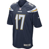 Image of Philip Rivers Los Angeles Chargers Game Jersey - Navy Blue