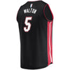 Image of Derrick Jones Miami Heat Branded Fast Break Player Jersey - Icon Edition – Black