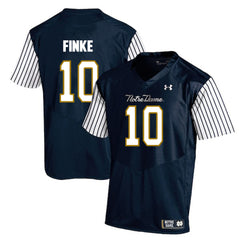 Chris Finke 10 Navy Notre Dame Fighting Irish Jersey 2018 - 2019
