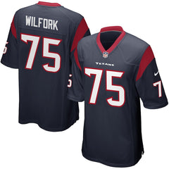 Vince Wilfork Houston Texans Game Jersey - Navy Blue