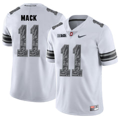 Ohio State Austin Mack 11 White Jersey 2018 - 2019