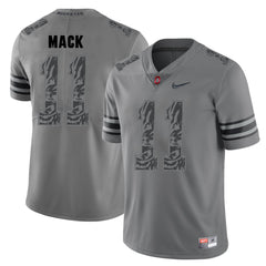 Ohio State Austin Mack 11 Gray Jersey 2018 - 2019