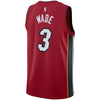 Image of Dwyane Wade Miami Heat Swingman Jersey - Statement Edition – Red