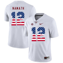 Joe Namath 12 White Alabama Crimson Tide Jersey 2018 - 2019