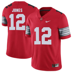 Ohio State Jones 12 Red Jersey 2018 - 2019
