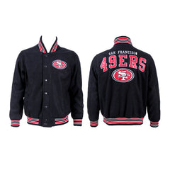 San Francisco 49ers Black Bomber Hoodie 2018 - 2019