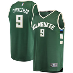 Donte DiVincenzo Milwaukee Bucks Branded Fast Break Jersey - Icon Edition - Hunter Green