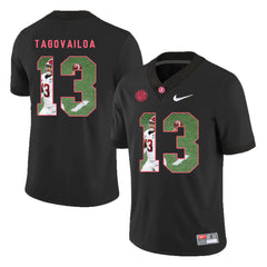 Alabama Crimson Tide Tua Tagovailoa 13 Black Jersey 2018 - 2019