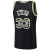 Image of Patrick Ewing New York Knicks Mitchell & Ness Straight Fire Camo Swingman Jersey – Black