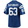 Image of Jeff Saturday Indianapolis Colts NFL Pro Line Retired Player Jersey  Royal