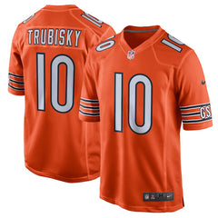 Mitchell Trubisky Chicago Bears Game Jersey – Orange 2018/2019