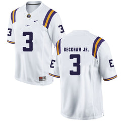 LSU Odell Beckham Jr.3 White Jersey 2018 - 2019