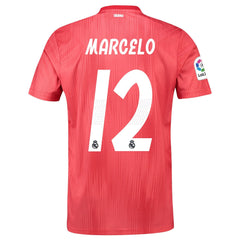 Marcelo Real Madrid 2018/19 Third Player Jersey – Red