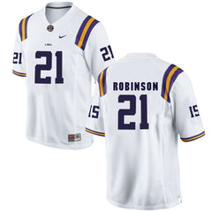 LSU Rashard Robinson 21 White Jersey 2018 - 2019