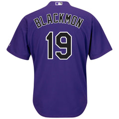 Charlie Blackmon Colorado Rockies Majestic Alternate Official Cool Base Replica Player Jersey - Purple