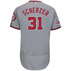 Max Scherzer Washington Nationals Majestic 2018 All-Star Game Road Flex Base Player Jersey – Gray