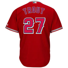 Mike Trout Los Angeles Angels Majestic Cool Base Player Jersey - Scarlet